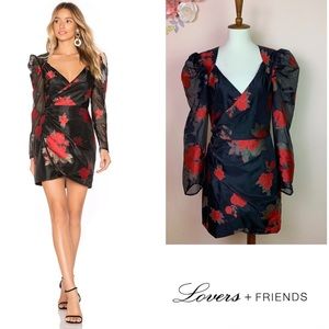 LOVERS + FRIENDS Brant Embroidered Mini Dress